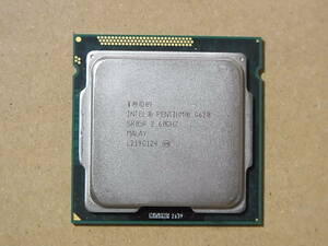 ◆Intel Pentium G620 SR05R 2.60GHz Sandy Bridge LGA1155 2コア 2スレッド (Ci0305)