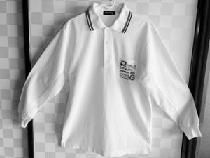 リバーコース　ＲiverＣourse ポロシャツ　白　　　　　脇下メッシュ　Ｍサイズ