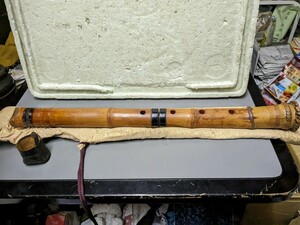 尺八 和楽器　古い　竹 縦笛 雅楽