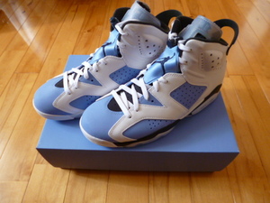 Nike Air Jordan 6 UNC University Blue ナイキ エアジョーダン6 ユニバーシティ ブルー サイズUS9.5 27.5cm CT8529 410 新品未使用