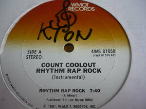 12インチ　　COUNT COOOLOUT / RHYTHM RAP ROCK