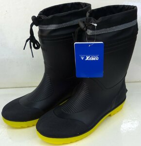 ☆保管品!XEBEC ジーベック 安全長靴【85763】鋼製先芯 Lサイズ 25.5-26.0 ブラック☆