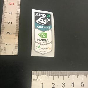 AMD Athlon x2 nvidia パソコンエンブレムステッカーシールコレクション@2664