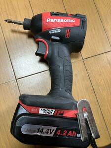 インパクトドライバー 充電式インパクトレンチ 電動 Panasonic パナソニック 14.4v tough cool ip ez7sa7 中古 動作品 バッテリーあり