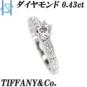 ティファニー ダイヤモンド リング 0.43ct Pt950 ブランド TIFFANY&Co. 送料無料 美品 中古 SH108343