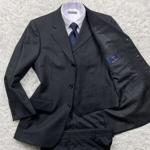 美品/希少L ブルックスブラザーズ 1818 マディソン スリーピース スーツ セットアップ グレー 37SHT 3ピース ウール BROOKS BROTHERS 春秋