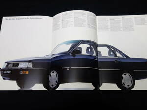【￥1000 即決】Audi アウディ 200 独語版 専用 本カタログ ～ 1987年モデル 【当時もの】