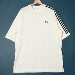 【1円スタート】メール便○ Y-3 ワイスリー ヨウジヤマモト 半袖Tシャツ カットソー トップス 綿100％ ブランドロゴ オフ白 M メンズ