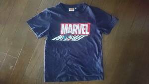 マーベル×ジーユー　半袖Ｔシャツ　ネイビー　MARVEL