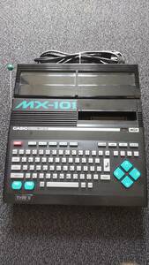 ☆MSX☆CASIO☆MX-101/KB-10 BKセット☆AVケーブル/非純正ACアダプター付き☆BASIC/ROMカセット及びジョイパッド(付属しません)起動確認済