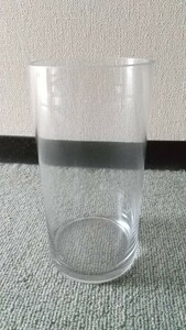 花瓶　ガラス　円筒形