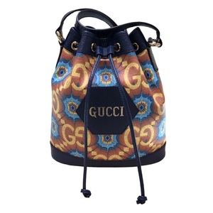 グッチ GUCCI バケットバッグ 676682 マルチカラー ショルダーバッグ レディース 中古