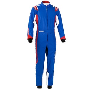 【新品】sparco スパルコ レーシングスーツ THUNDER サンダー CIK/FIA Level-2公認 ブルー/レッド XXLサイズ