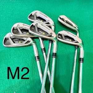 1円〜TaylorMade M2（2017） アイアンセット テーラーメイド スチール FLEX S 6本セット ゴルフ クラブP 5番