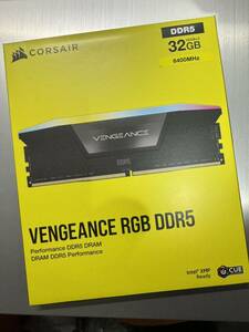 新品未開封未使用CORSAIR DDR5-6400MHz VENGEANCE RGB DDR5シリーズ (PC5-51200) Intel XMPメモリキット 32GB [16GB×2枚]