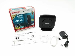 □未使用品 説明書 元箱付 BUFFALO バッファロー WiFi6 ルーター 無線LAN親機 WSR-3200AX4S-BK Wi-Fi 6 11ax 対応 PV6対応 A-5-2-8@60□