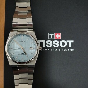 TISSOT PRX ティソ ピーアールエックス パワーマティック80 アイスブルー ラバーバンド付 自動巻き ラグスポ腕時計