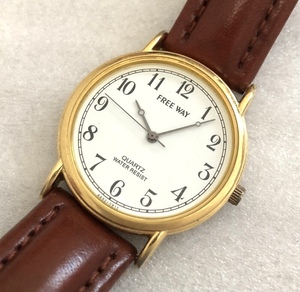 CITIZEN FREE WAY ウォッチ シンプル 稼働品 ブレゲ針 ゴールド カラー CLASSIC デザイン 時計 好きに も シチズン 共用 シェア