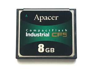 【3枚につき1枚無料】☆美品☆ CFカード 8GB アペイサー 産業用 Apacer Industrial コンパクトフラッシュ CompactFlash Card