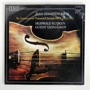 独 KUIJKEN,LEONHARDT/BACH:SIX SONATES POUR VIOLON ET CLAVECIN BWV 1014 1019/DEUTSCHE HARMONIA MUNDI HM2901 LP