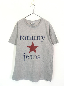 古着 90s USA製 TOMMY HILFIGER 「tommy jeans」 ワンスター Tシャツ M 古着