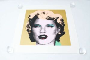 希少 WCP Banksy バンクシー KATE MOSS GOLD ケイトモス リプロダクション シルクスクリーン プリント 現代アート 限定品