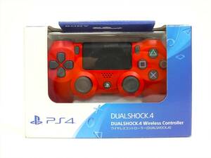 1円～■PS4 コントローラー DUALSHOCK4 ワイヤレスコントローラー CUH-ZCT2J マグマレッド■中古 動作確認済み■