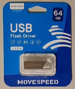 4455 新品 USBメモリ 64GB USB2.0 USB Flash Driver MOVESPEED スリム Mac/Win