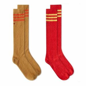 Adidas x Wales Bonner ニーハイ ソックス ウェールズ ボナー アディダス 靴下 レッド マスタード コラボ 別注 knee length socks mens L