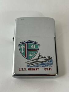 Zippo　ジッポー　ライター　U.S.S. アメリカ海軍　空母　ミッドウェー