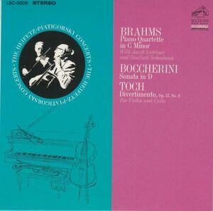 [CD/Rca]ブラームス:ピアノ四重奏曲第3番ハ短調Op.60他/J.ラティナー(p)&J.ハイフェッツ(vn)&S.ションバッハ(va)&G.ピアティゴルスキー(vc)