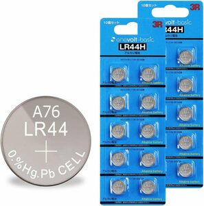 20個セット enevolt basic ボタン電池 LR44 H 130mAh 1.5V アルカリボタン電池 3R SYSTEM