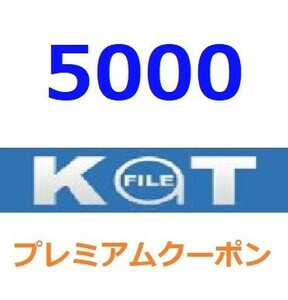 KatFile　プレミアム公式プレミアムクーポン 5000日間　入金確認後1分～24時間以内発送