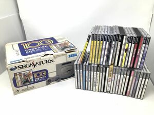 ジャンク【SEGA】セガ　セガサターン　HST-3200　本体・ソフト　まとめ売り　44本　コントローラー付【いわき平店】