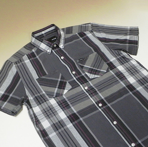 ハーレーサーフHURLEY インディアマドラスチェックシャツ【S】sh13599