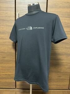 THE NORTH FACE(ザ・ノースフェイス） S/S Exploratory Logo Tee（エクスプロラトリーロゴティー）NT32083 ブラック XL GOLDWIN正規品