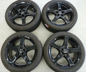 ●●2405-BM6LL BORBET ボルベット 7J 17in +50 PCD114.3 OBSERVE GIZ2 205/50R17 4本set バリ山 美品！ ルノー メガーヌ