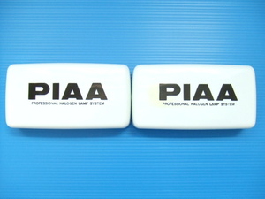 新品 PIAA60用 ライトカバー 角型 フォグランプ スポットランプ H3バルブ 旧車 昭和 補助灯 ピア 角形 当時物 2個セット 1
