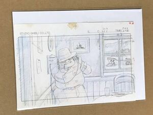 紅の豚　スタジオジブリレイアウト展 切抜　検) ジブリ　ポスター　ポストカード　原画　セル画　宮崎駿　みやざきはやお　0002