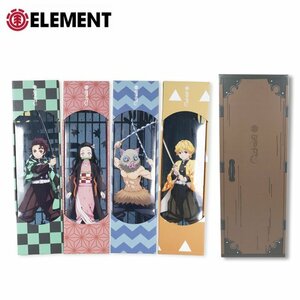 1円 SNB/ELEMENT エレメント 鬼滅の刃 スケートボードデッキ 4本セット BB027084/8インチ/炭治郎/善逸/禰豆子/伊之助/スケボー/インテリア