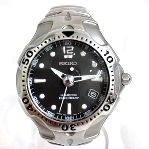 セイコー 5J22-0A50 キネティック オートリレー デイト キネティック文字盤 時計 腕時計 ボーイズ☆0102