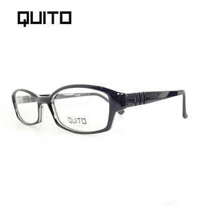 【度付きレンズ込み】QUITO 超軽量 メガネ フレーム ブラック 眼鏡 めがね 伊達眼鏡