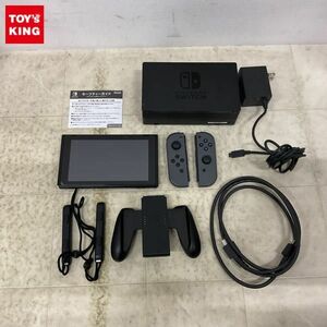 1円〜 動作確認/初期化済 箱無 Nintendo Switch HAC-001(-01) グレー