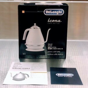 デロンギ DeLonghi 電気カフェケトル 1.0L アイコナ 新品 ホワイト KBOE1220J-W 未使用品