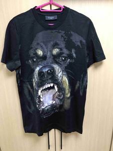 正規 14AW GIVENCHY ジバンシー ジバンシィ ROTTWEILER ロットワイラー プリント Tシャツ 黒 XS