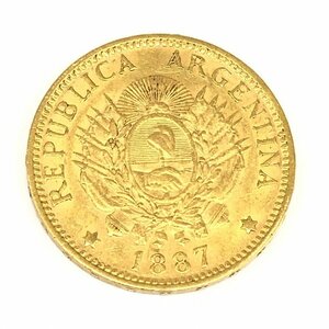 K21.6　アルゼンチン　5ペソ金貨　総重量8.0g【CDAI7068】