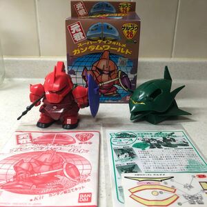 当時モノ 元祖SDガンダム 箱 取説 シール台紙 シャア専用ゲルググ Gジェネ エルメス