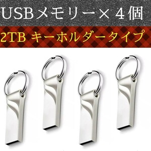 USBメモリー2TB4個 送料無料 