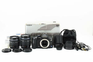 3466 【良品】 Olympus E-520 Digital SLR Camera+40-150mm+14-42mm Lens オリンパス デジタル一眼レフカメラ AFズームレンズ 0326