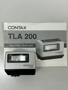 1円～レア★CONTAX コンタックス TLA 200 ストロボ クローム フラッシュ 動作確認済